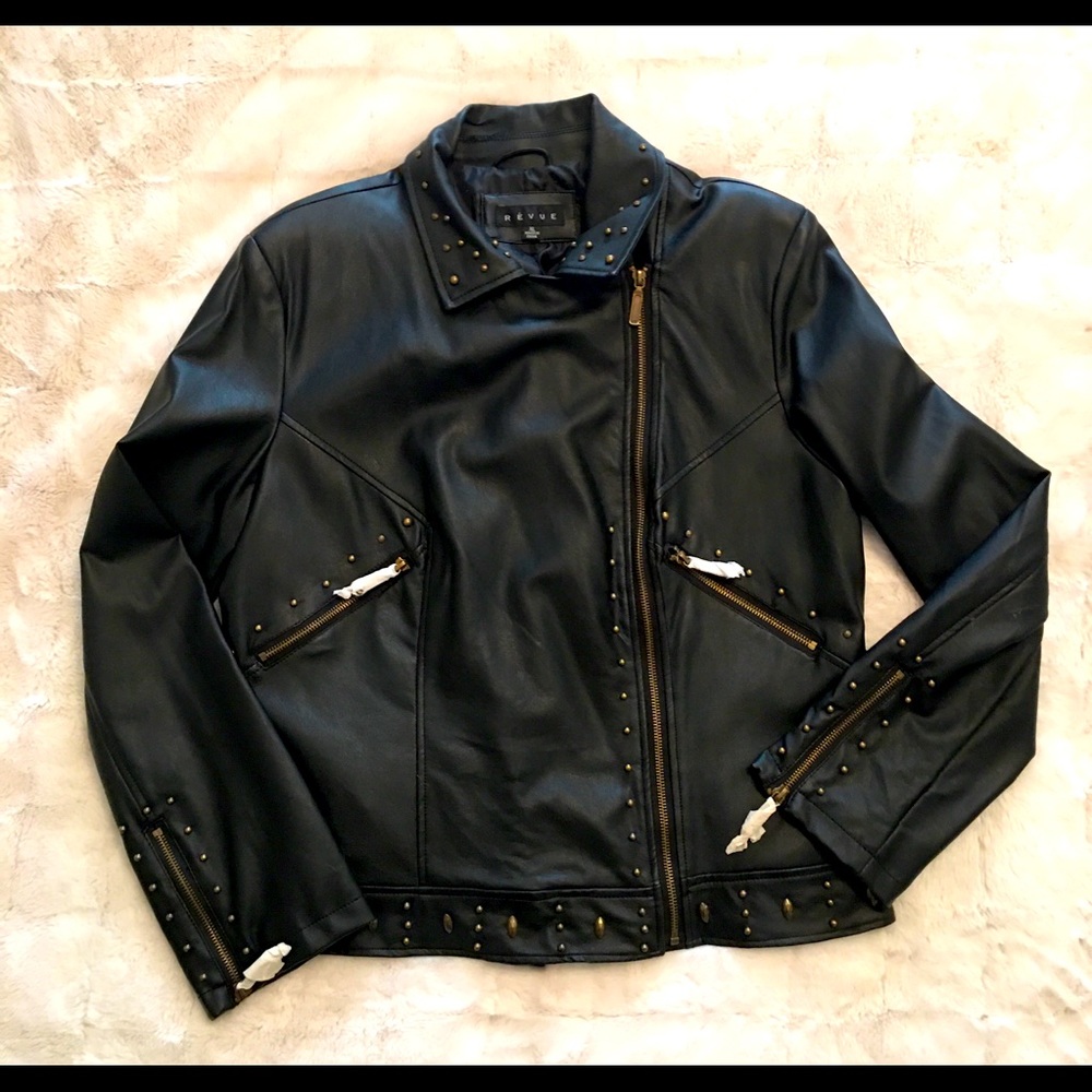 Brand new faux leather jacket
